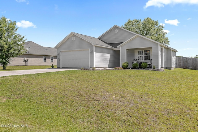 112 Silver Queen Ln, Richlands, NC 28574 - view of front facade featuring an attached garage and concrete driveway