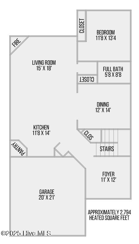 510 White Picket Way, Holly Ridge, NC 28445 - room layout