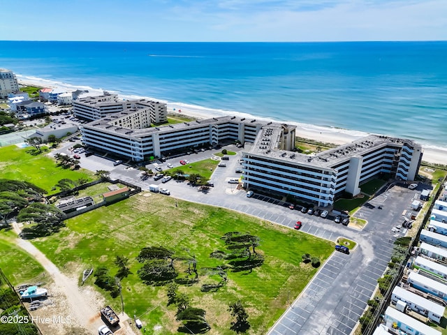 1505 Salter Path Rd Unit 319, Indian Beach, NC 28512 - drone / aerial view of waterfront with a beach
