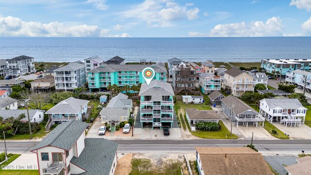 1008 Canal Dr Unit 3A, Carolina Beach, NC 28428 - aerial view of residential area featuring a nearby body of water