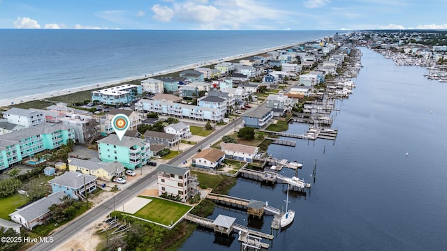 1008 Canal Dr Unit 3A, Carolina Beach, NC 28428 - drone / aerial view of a nearby body of water