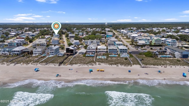 115 Hanby Ave Unit B, Kure Beach, NC 28449 - aerial view of residential area featuring expansive beach