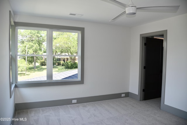 120 Fairview Rd, Leland, NC 28451 - carpeted spare room with ceiling fan and baseboards