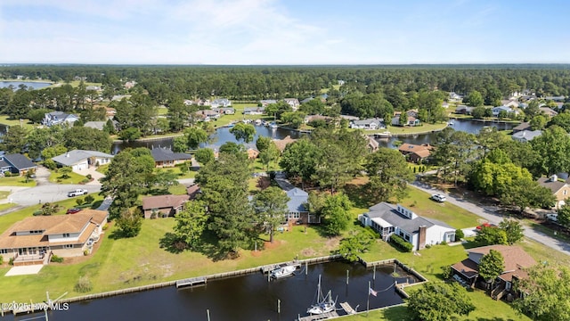 6008 Cassowary Ln, New Bern, NC 28560 - aerial overview of property's location with nearby suburban area and a nearby body of water