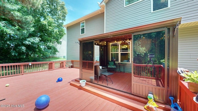 44 Nassau Ct, Clayton, NC 27520 - view of wooden terrace