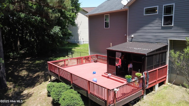 44 Nassau Ct, Clayton, NC 27520 - view of wooden deck