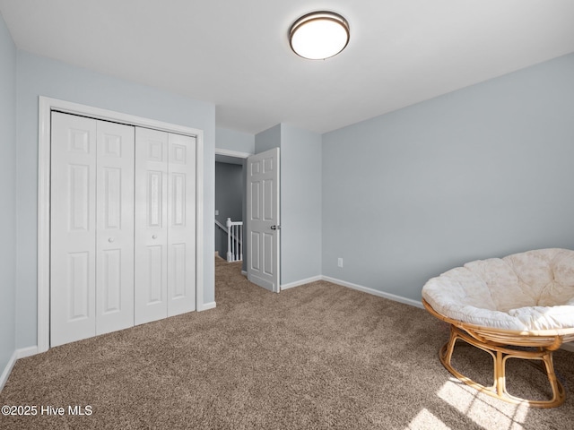 120 Buds Ln, Cedar Point, NC 28584 - living area with carpet floors and baseboards