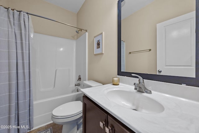 211 Bill Canady Rd, Sneads Ferry, NC 28460 - full bath featuring toilet, vanity, and shower / bath combination with curtain
