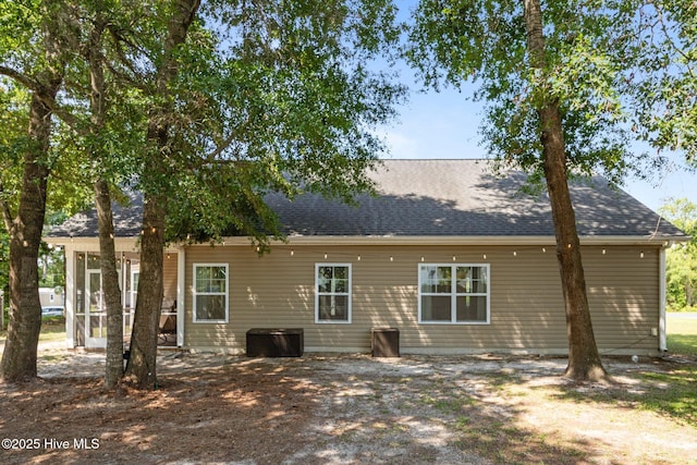 211 Bill Canady Rd, Sneads Ferry, NC 28460 - back of house with a sunroom and a shingled roof