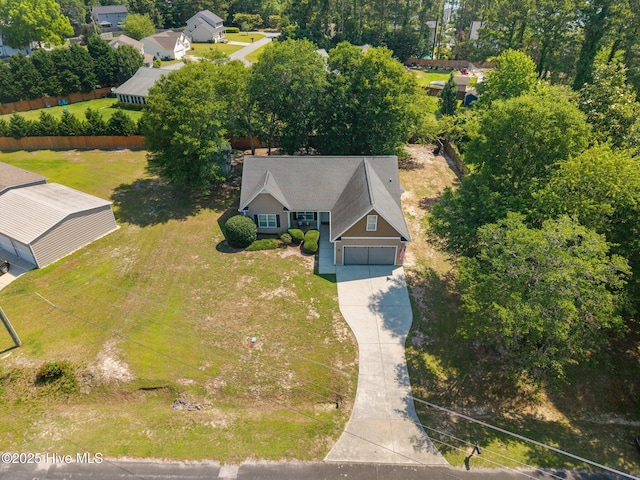 211 Bill Canady Rd, Sneads Ferry, NC 28460 - aerial view of property and surrounding area featuring a tree filled landscape