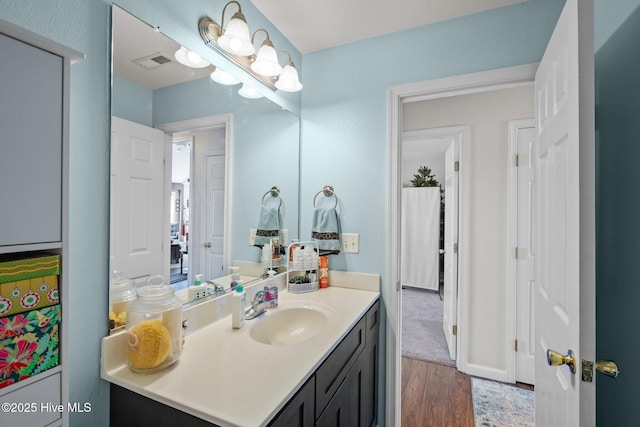 531 S NC Highway 343, Camden, NC 27921 - bathroom featuring vanity and wood finished floors