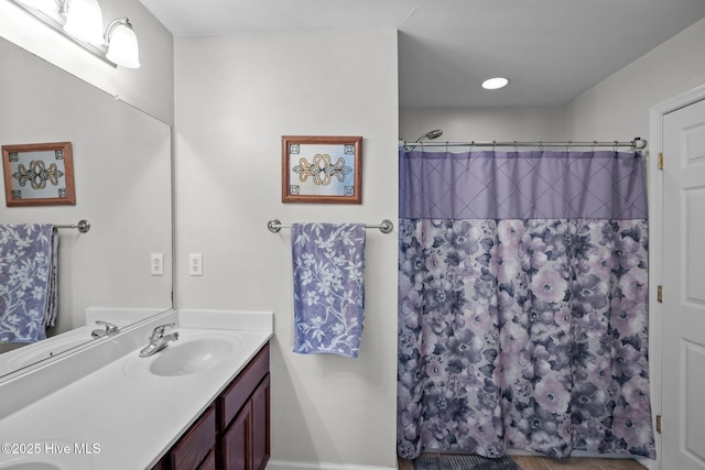 531 S NC Highway 343, Camden, NC 27921 - bathroom with vanity and a shower with curtain