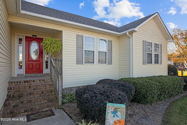 531 S NC Highway 343, Camden, NC 27921 - property entrance with roof with shingles