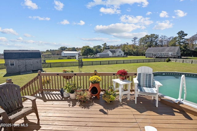 531 S NC Highway 343, Camden, NC 27921 - wooden terrace featuring an outdoor pool