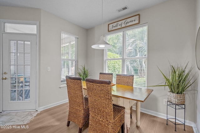 1424 Elgin St, Wilmington, NC 28409 - dining space featuring light wood-style flooring