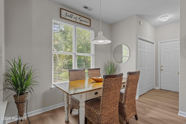 1424 Elgin St, Wilmington, NC 28409 - dining area featuring light wood-type flooring and baseboards
