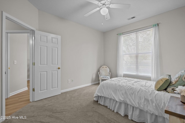 1424 Elgin St, Wilmington, NC 28409 - bedroom with carpet and ceiling fan