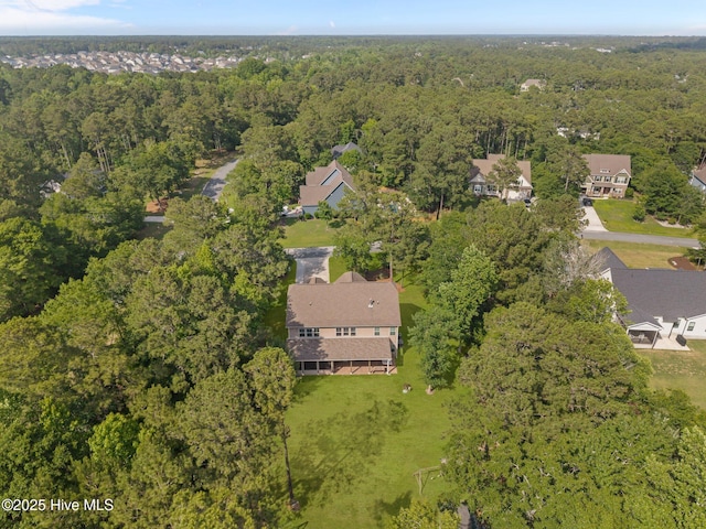 285 Mimosa Dr, Sneads Ferry, NC 28460 - view of property location featuring a heavily wooded area and nearby suburban area