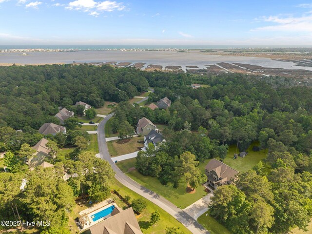 285 Mimosa Dr, Sneads Ferry, NC 28460 - aerial overview of property's location featuring a heavily wooded area