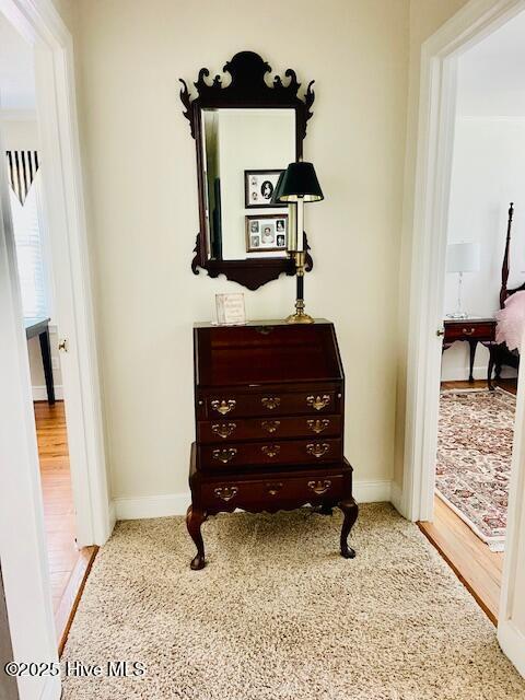 2008 Hardee Rd, Kinston, NC 28504 - detailed view of baseboards and carpet floors