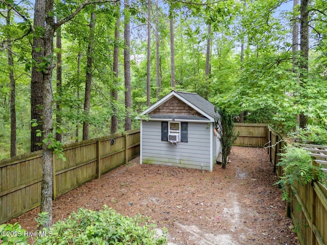 10196 Flint Ct SE, Leland, NC 28451 - view of shed with a fenced backyard