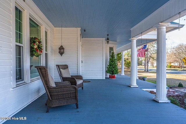 view of porch