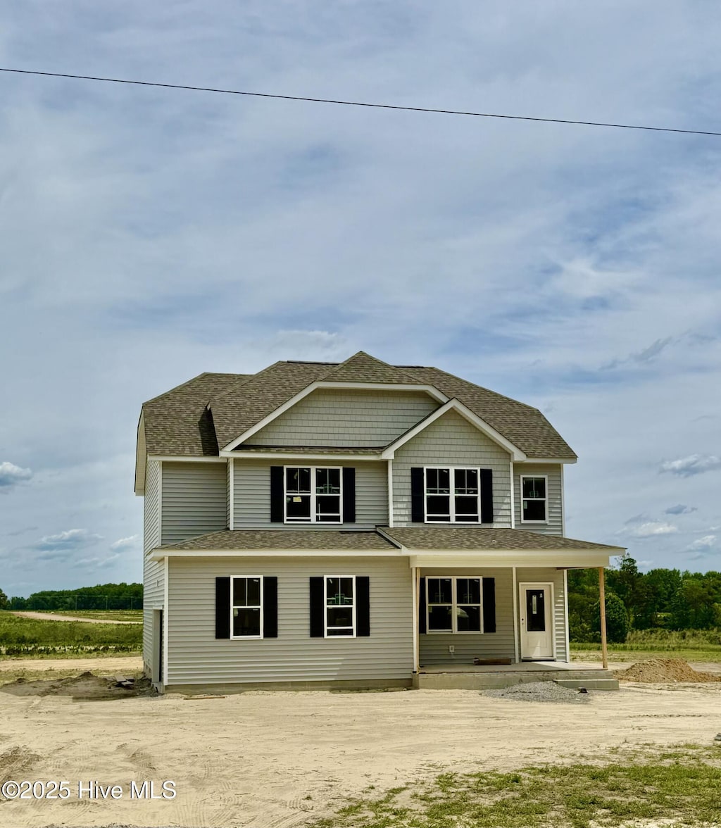6840 Fire Tower Rd, Bailey, NC 27807 - back of house featuring a shingled roof