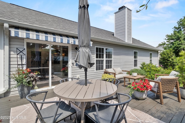 415 Point View Ct, Wilmington, NC 28411 - deck featuring outdoor lounge area and outdoor dining space