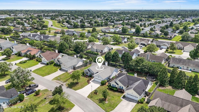 415 Point View Ct, Wilmington, NC 28411 - aerial overview of property's location featuring nearby suburban area