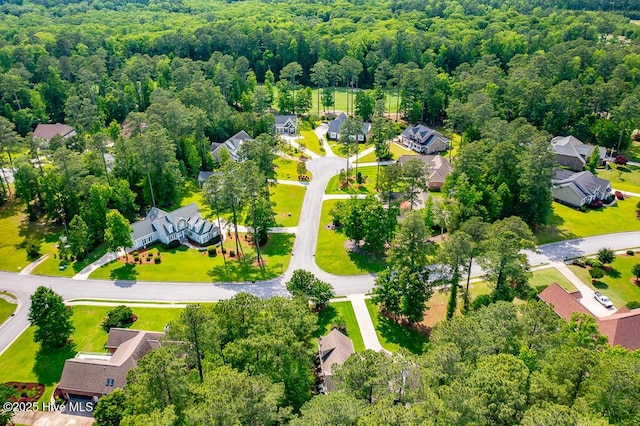 4010 Sienna Trl, New Bern, NC 28562 - aerial perspective of suburban area featuring a forest
