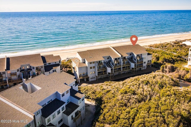 301 Salter Path Rd Unit 72Genesis, Pine Knoll Shores, NC 28512 - aerial view of waterfront with a beach