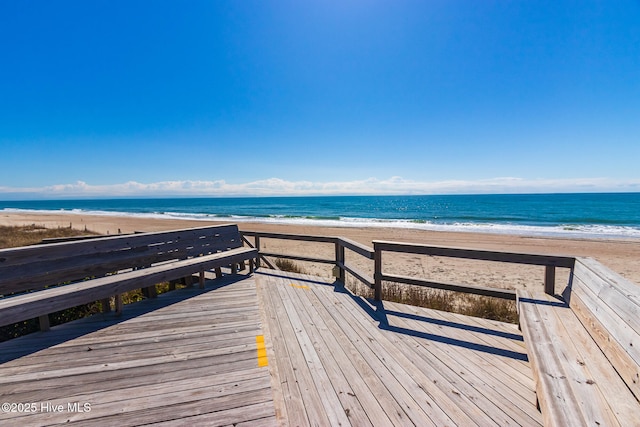 301 Salter Path Rd Unit 72Genesis, Pine Knoll Shores, NC 28512 - surrounding community featuring view of local beach and a deck with water view
