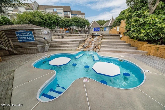 301 Salter Path Rd Unit 72Genesis, Pine Knoll Shores, NC 28512 - view of pool with stairway