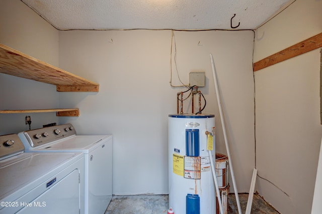 4941 Marlin Ct, Wilmington, NC 28403 - laundry room featuring electric water heater and separate washer and dryer