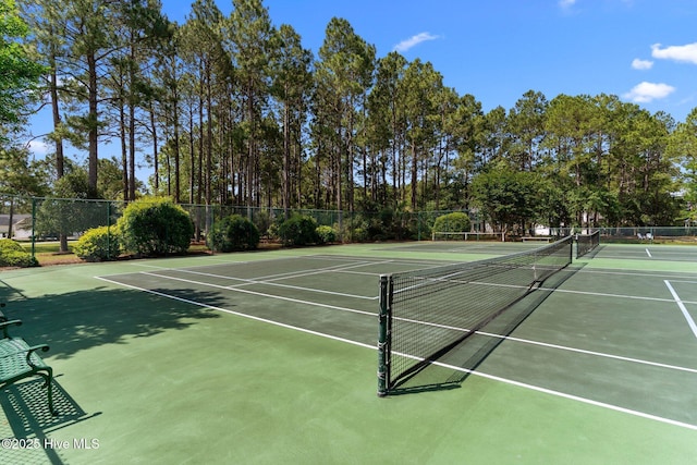 3665 Willow Lake Dr SE, Southport, NC 28461 - view of tennis court with community basketball court