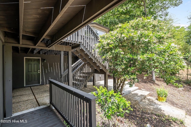 101 Marshview Rd, Hampstead, NC 28443 - view of exterior entry featuring a wooden deck