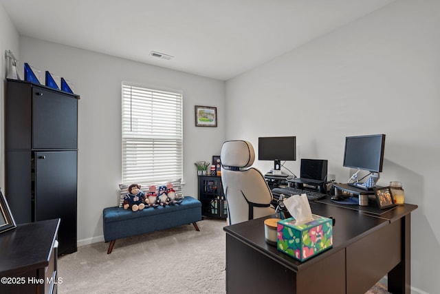 5021 Northstar Dr, Leland, NC 28451 - home office with light colored carpet and baseboards