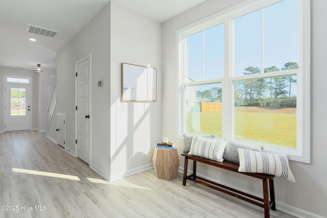 126 Jansen Ln, Winnabow, NC 28479 - entrance foyer with wood finished floors, baseboards, and recessed lighting