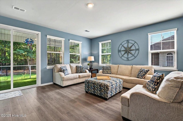 1114 Treyburn Ct NW, Calabash, NC 28467 - living room with wood finished floors and baseboards