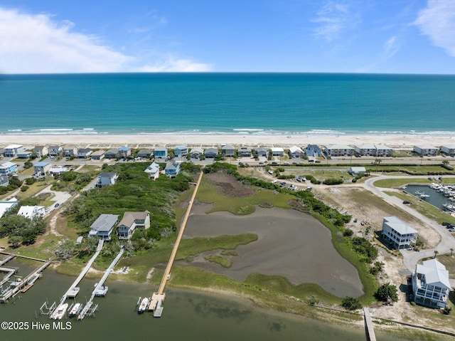905 N Anderson Blvd, Topsail Beach, NC 28445 - aerial overview of property's location featuring expansive beach