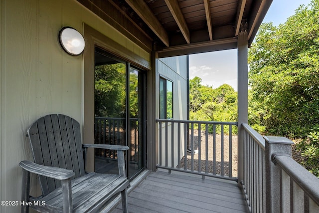 2008 E Fort Macon Rd Unit A-1, Atlantic Beach, NC 28512 - view of wooden deck
