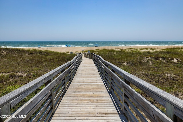 2008 E Fort Macon Rd Unit A-1, Atlantic Beach, NC 28512 - view of property's community featuring view of water and beach