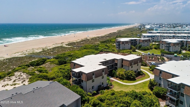 2008 E Fort Macon Rd Unit A-1, Atlantic Beach, NC 28512 - aerial view of waterfront with a beach and apartment complex
