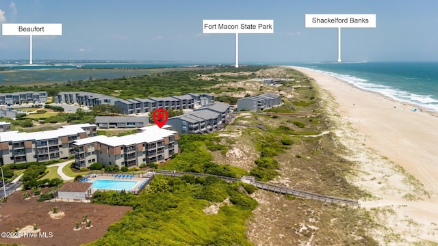 2008 E Fort Macon Rd Unit A-1, Atlantic Beach, NC 28512 - bird's eye view of extended coastline and apartment complex / building
