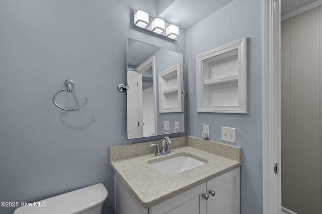 2008 E Fort Macon Rd Unit A-1, Atlantic Beach, NC 28512 - bathroom featuring vanity and toilet