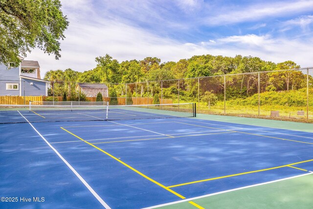 562 Anchor Way, Kure Beach, NC 28449 - view of tennis court with community basketball court