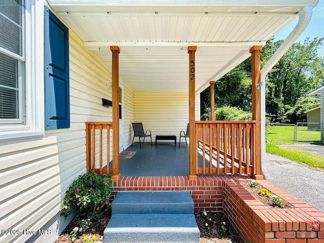 502 Dogwood Ln, Jacksonville, NC 28540 - view of wooden porch