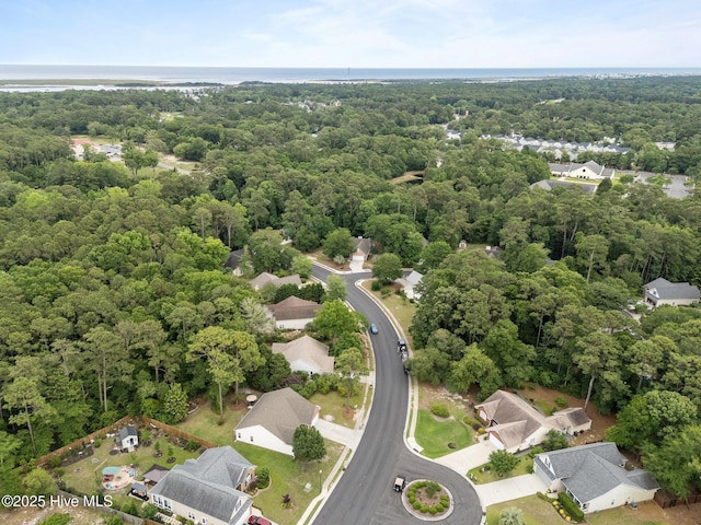 817 Glenarthur Dr, Wilmington, NC 28412 - aerial view of residential area with a heavily wooded area and a nearby body of water