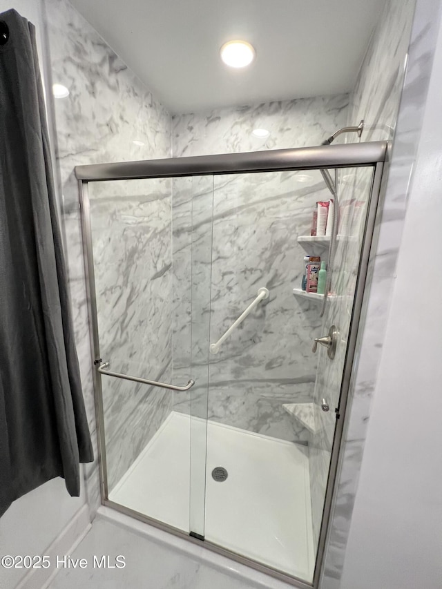 1811 Hermitage Rd NW, Wilson, NC 27896 - bathroom with a marble finish shower