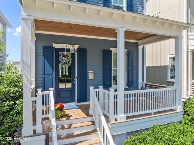 233 E Water St, Washington, NC 27889 - property entrance featuring covered porch